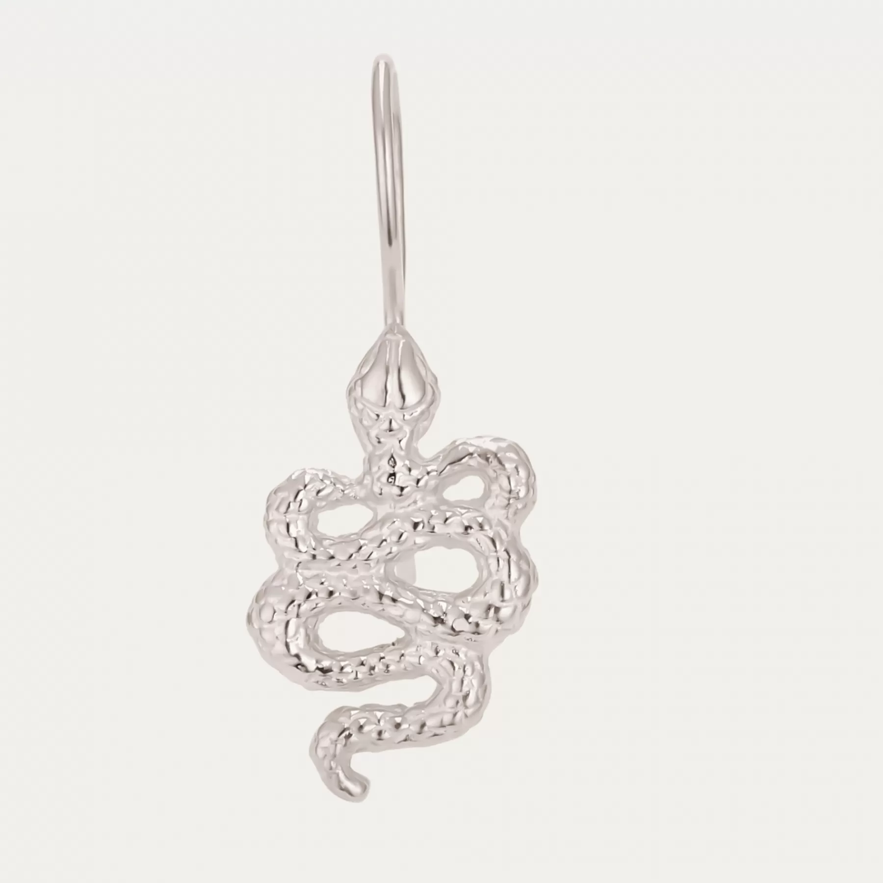 Boucle D'Oreille Cleo<Claris Virot Boucle D'Oreille Cleo Serpent Argente