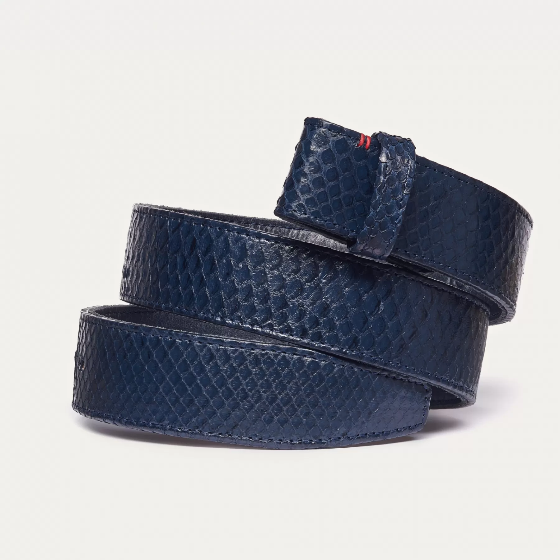 Ceinture Sans Boucle<Claris Virot Ceinture Sans Boucle Python Navy