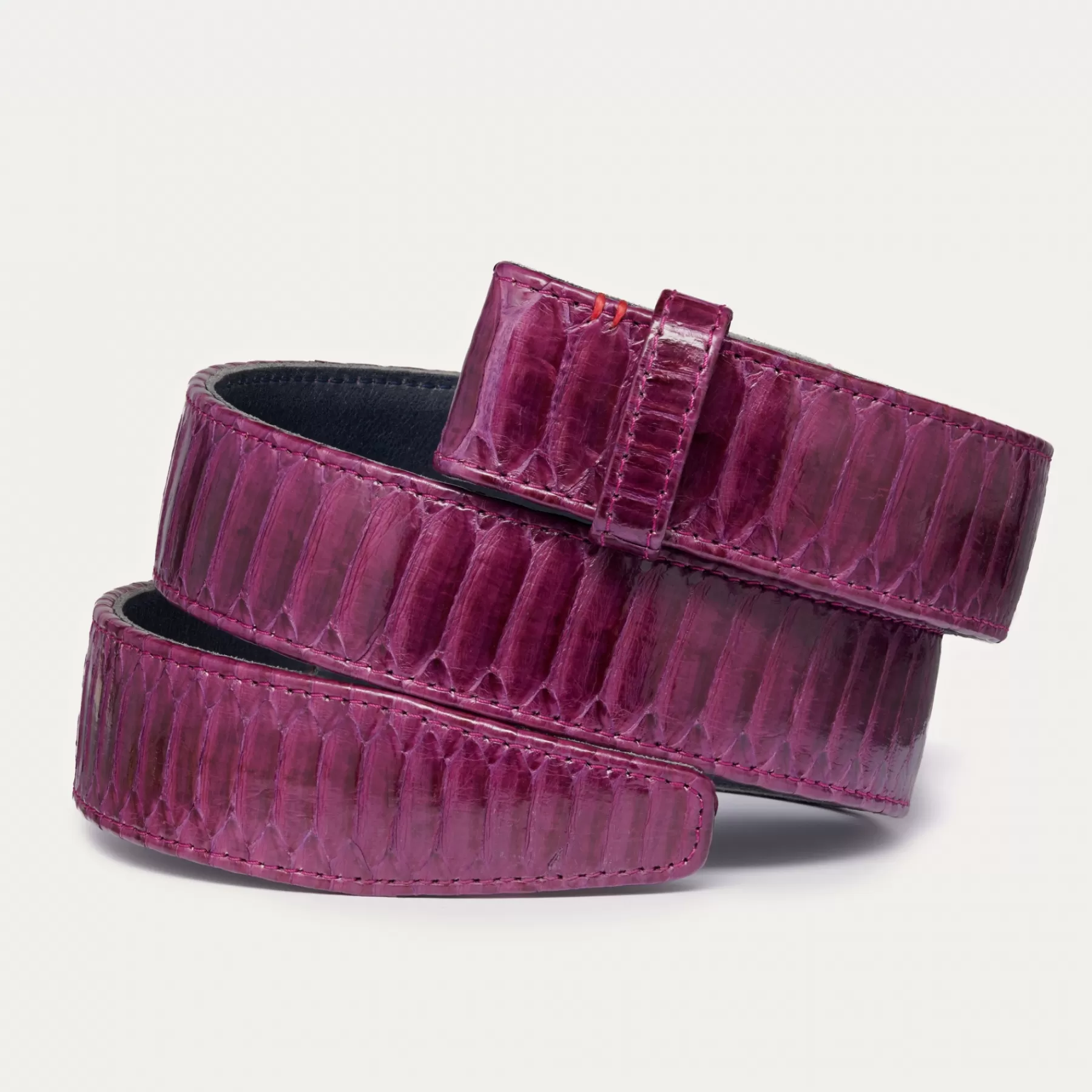 Ceinture Sans Boucle<Claris Virot Ceinture Sans Boucle Python Violet