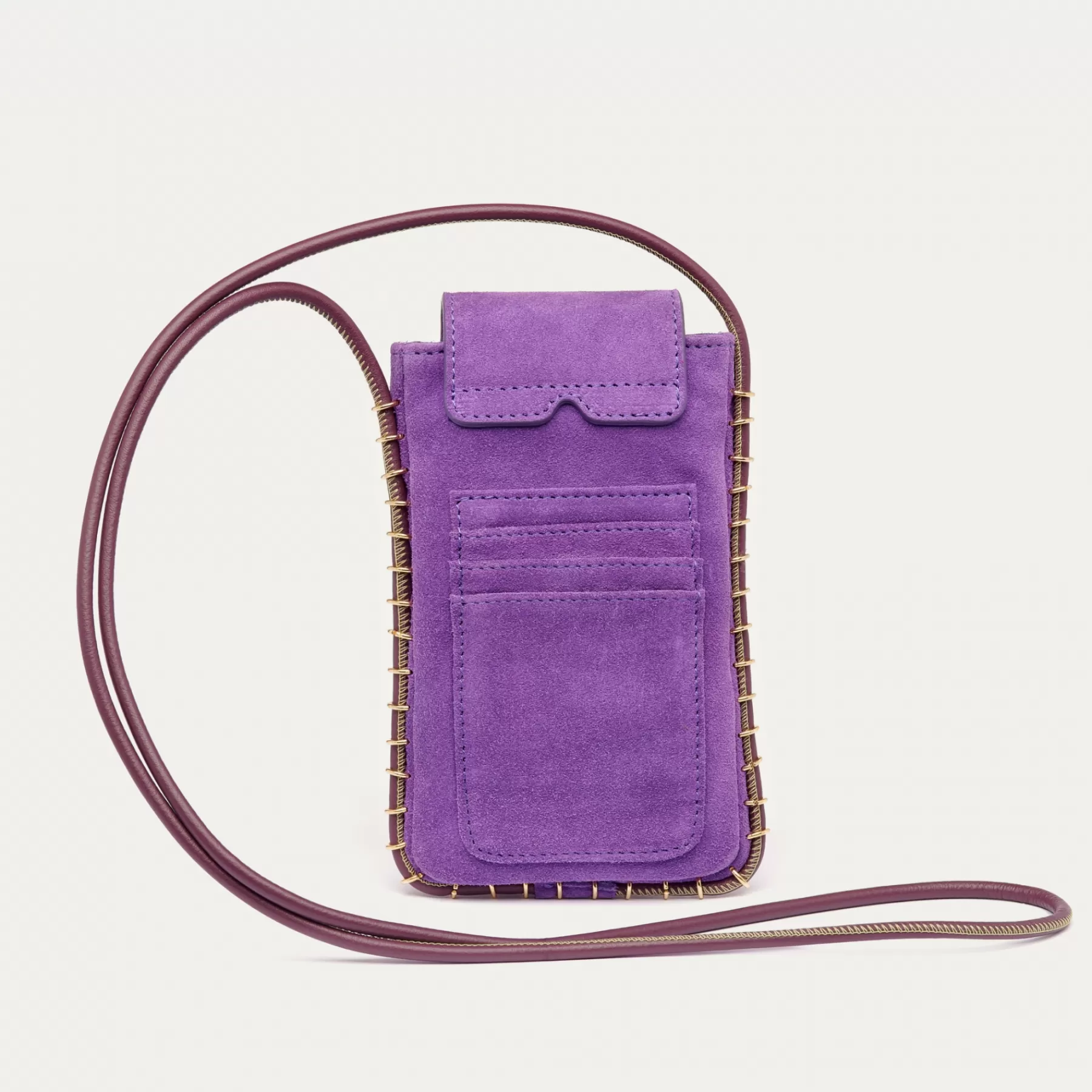 Étuis A Lunettes<Claris Virot Etui A Lunettes Emile Cuir Violet