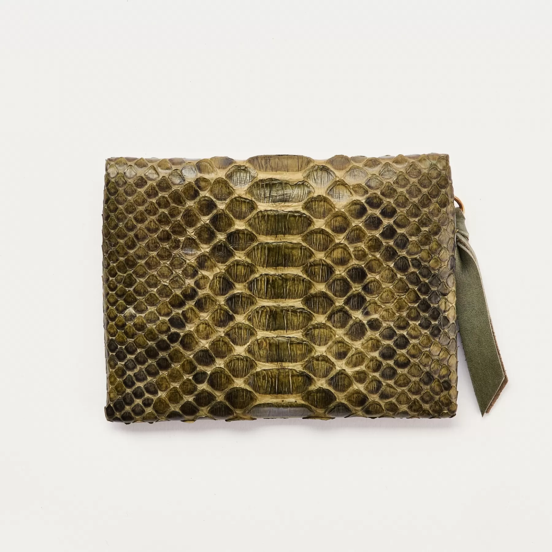 Sacs<Claris Virot Porte Monnaie Olivia Python Kaki