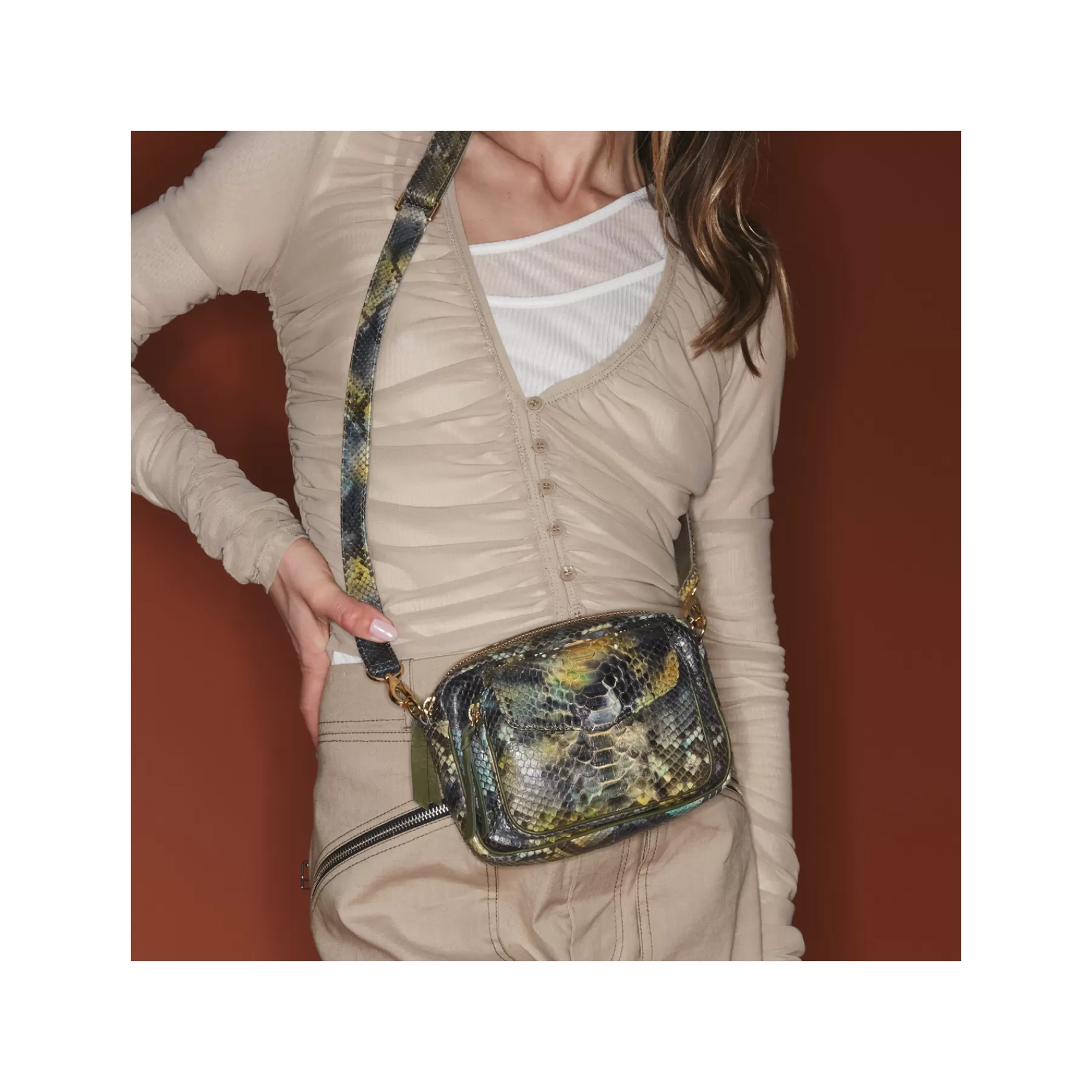 Sacs<Claris Virot Sac Baby Charly Python Vallee Verte