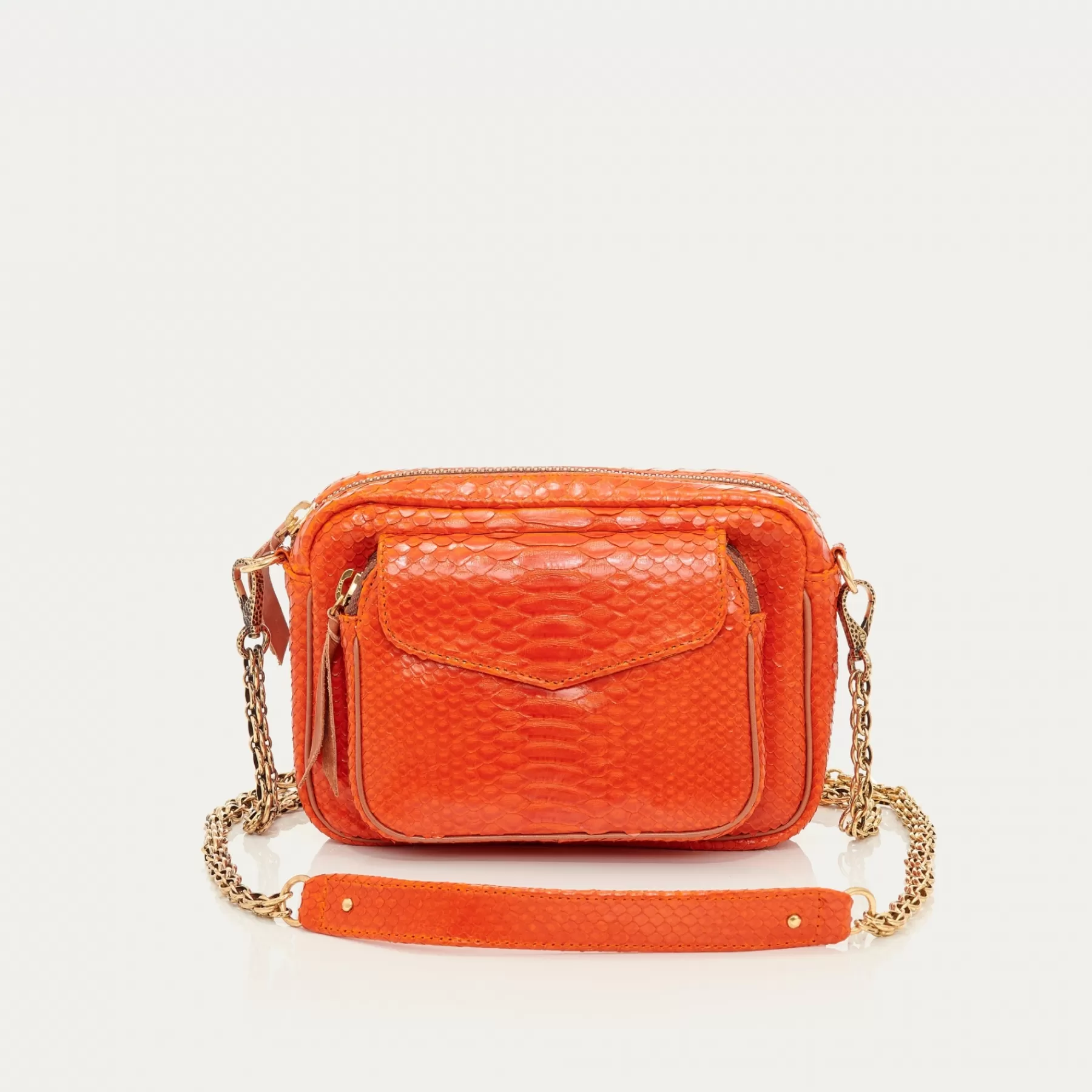 Sacs<Claris Virot Sac Charly Python Orange