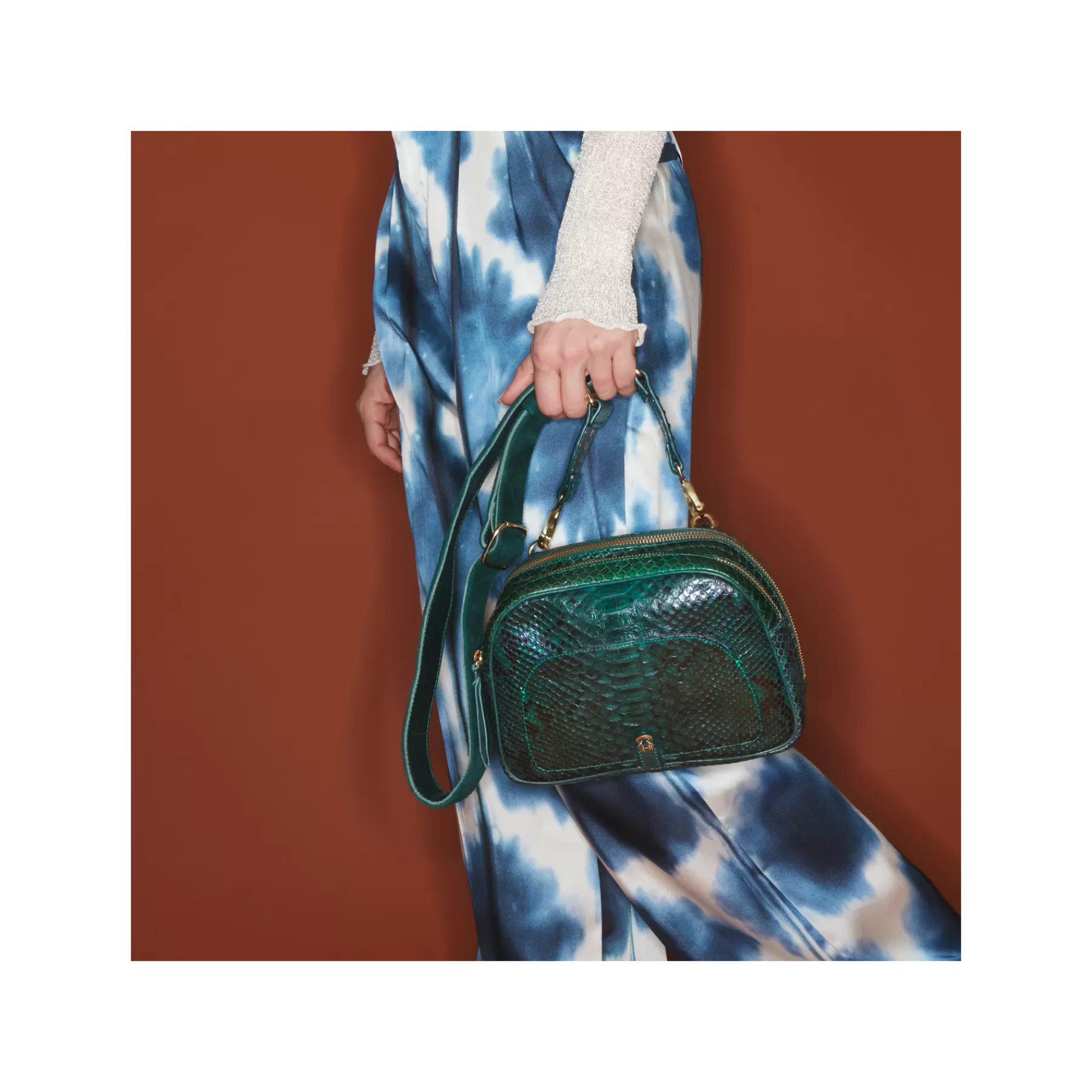 Sacs<Claris Virot Sac Clara Python Vert Foret