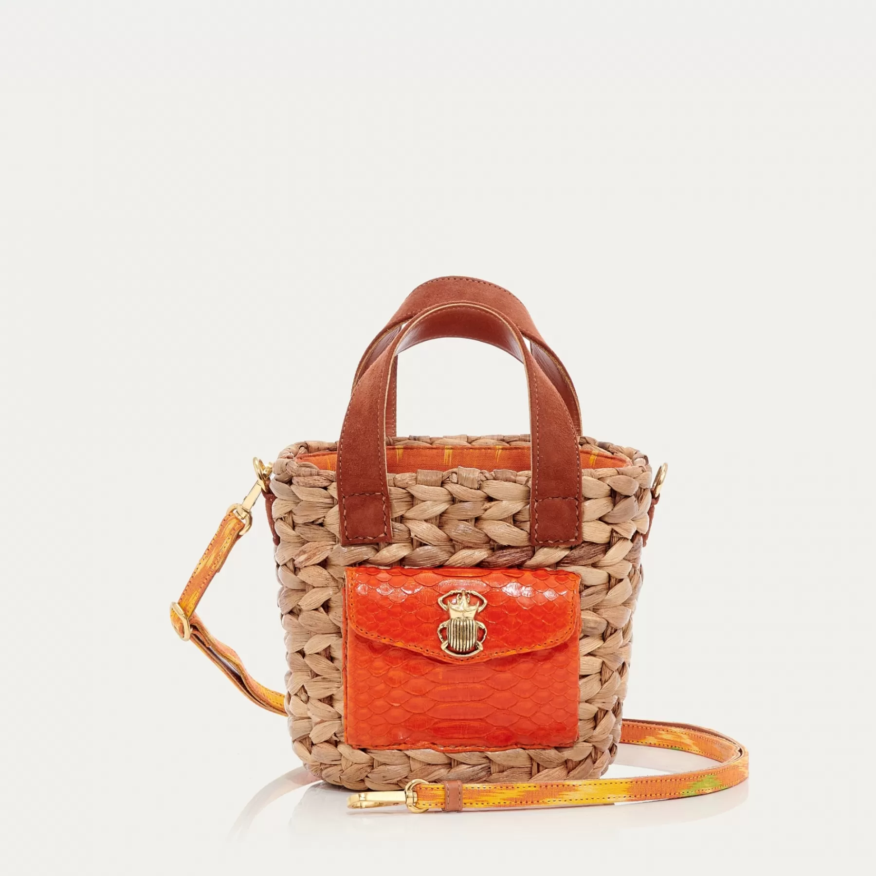 Sacs<Claris Virot Sac Joe Feuille De Jacinthe Orange