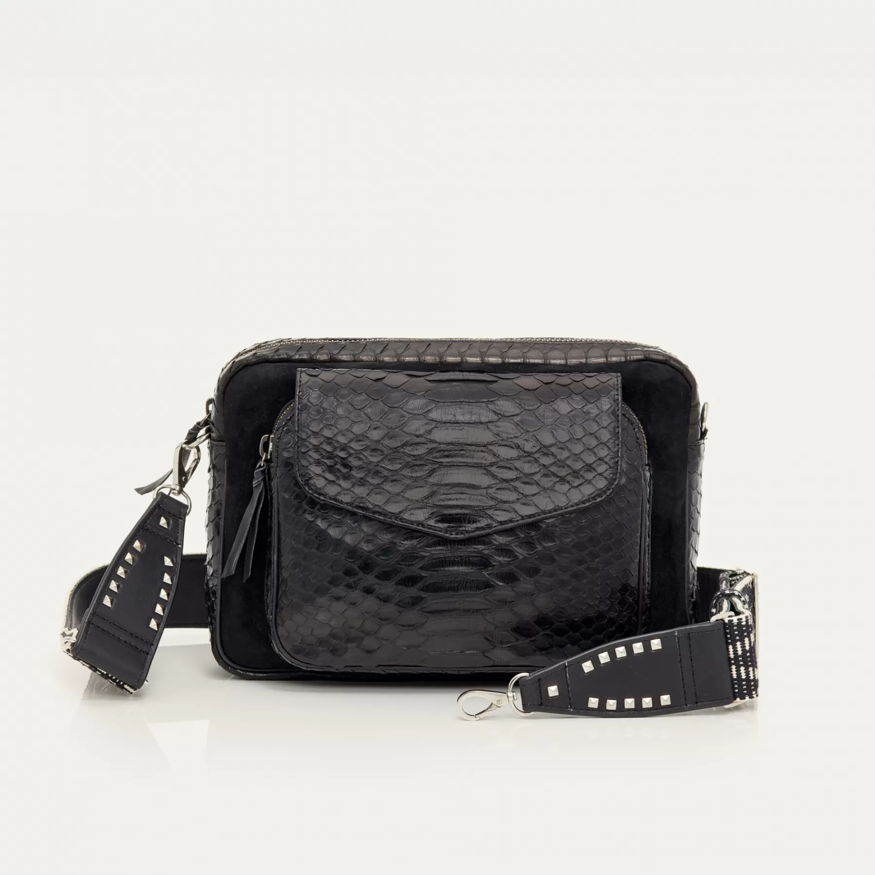 Sacs<Claris Virot Sac Jumbo Charly Python Noir